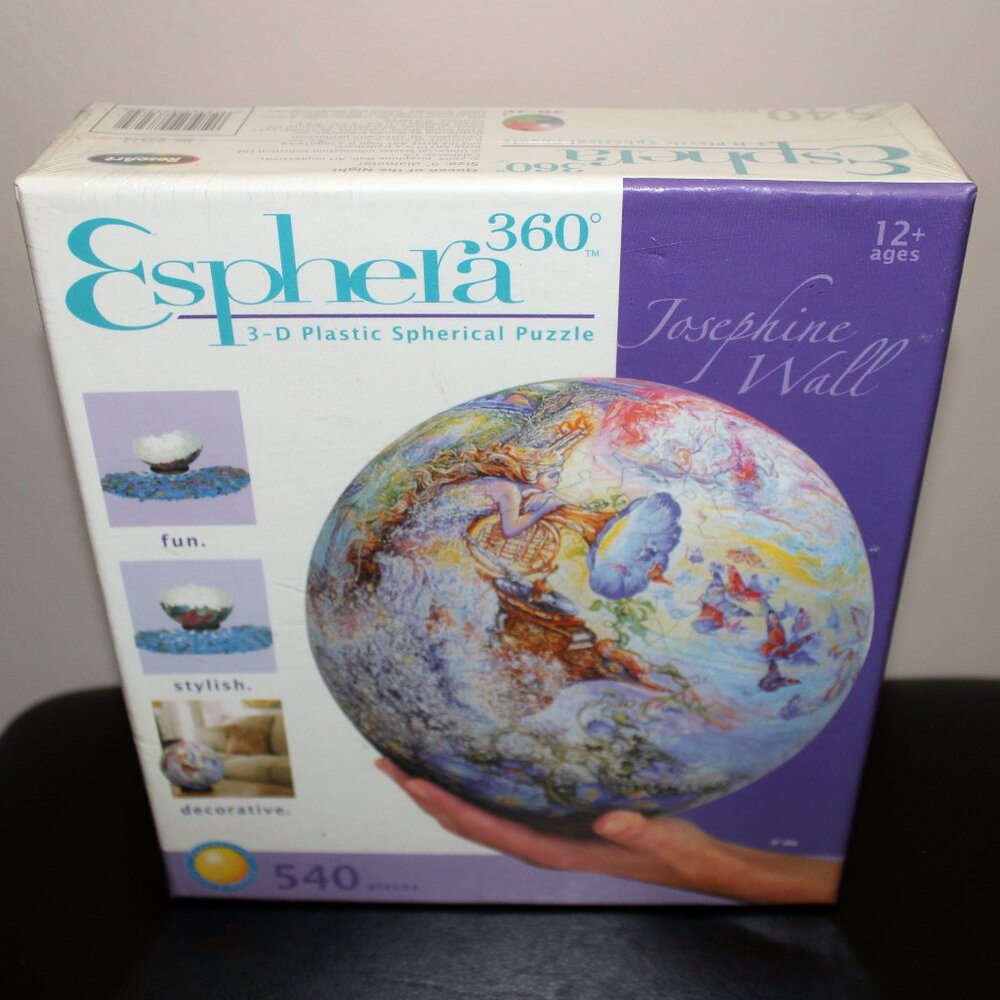 3/$88❤️Esphera 360° Plastic Spherical 3-D Puzzle Josephine Wall Queen Of Night
